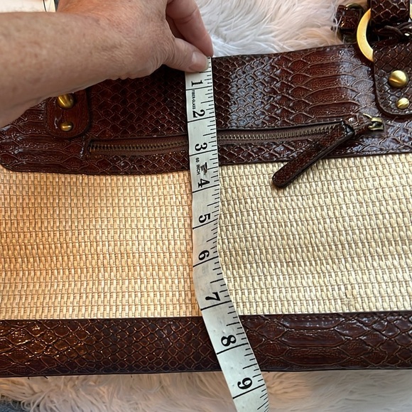 NWT Gigi Chantal Handbag Purse Faux Alligator Trim - Picture 6 of 9